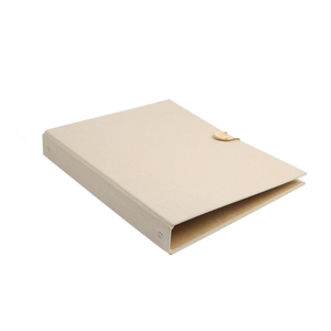 A4 Size Craft Paper <strong>Presentation</strong> <strong>Folder</strong> with <strong>Button</strong> 1 Inch 4 Ring Binder - Product Image 3