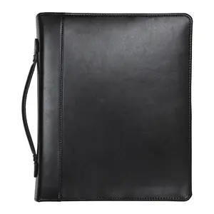 Zipper Binder Portfolio With Retractable Handle And Interior 10.1" Tablet Sleeve A4 Portfolio