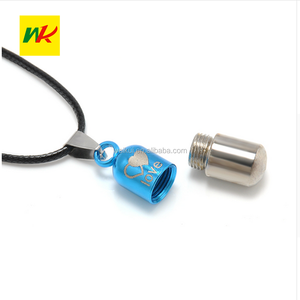 Kapsül mation kremasyon kolye kolye kül tutucu Mini hatıra takı gümüş - Product Image 2