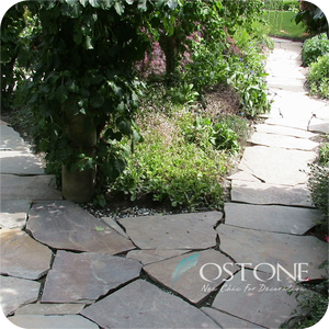 Bán buôn Vàng Slate Kích Thước Ngẫu Nhiên Giá Rẻ Đường Lái Xe Đá Ốp Lát - Product Image 6