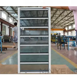 Gaya Eropa Kaca Aluminium Kisi-kisi Jendela Harga Kaca Louver