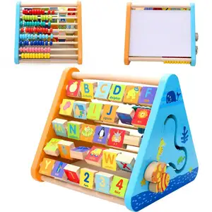 Bán Sỉ Đồ Chơi Bàn Tính 5 Mặt Montessori Đồ Chơi Giáo Dục Toán Học Nhiều Tài Khoản Bằng Gỗ 6 Trong 1 Cho Trẻ Em WMF002