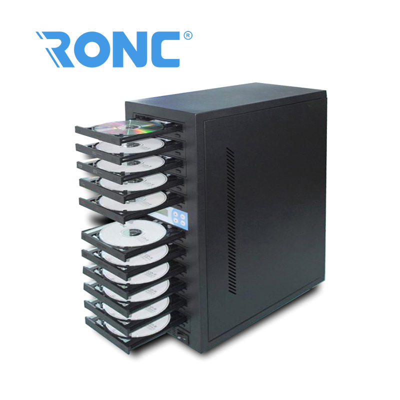 Haute vitesse CD DVD duplication machine de copie avec 11 pcs plateaux