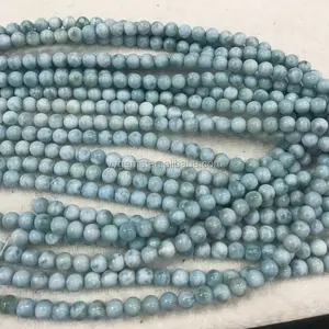 Wholesale Larimar Natural Blue Gemstone Beads Strands for Jewelry Making