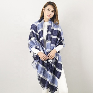 Sciarpa Invernale di Lusso 2025 in 100% Acrilico Effetto <span class=keywords><strong>Cashmere</strong></span>, Design Classico a Quadri per Donna, Sciarpa Lunga a Righe per Coppie, Sciarpa Lavorata a Maglia - Product Image 4