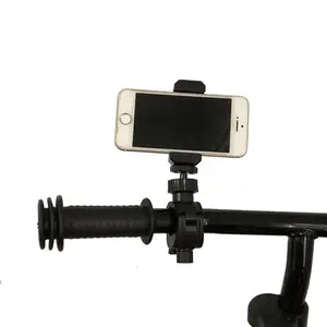 360 Rotating Bicycle Band Clamp Phone Holder Bike Cell Mount Bracket For Smart Mobile Cellphone Handlebar Clip Stand
