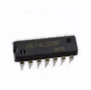 Stock électronique Approvisionnement Nouveaux Circuits Intégrés D'origine IC Puce HD74LS08P 74LS08