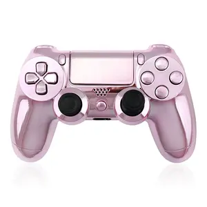 Chrome Plating Pink Shell untuk PS4 PlayStation 4 Controller Housing