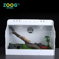 Factory Custom Clear Acrylic Reptile Terrarium Cage for Sale