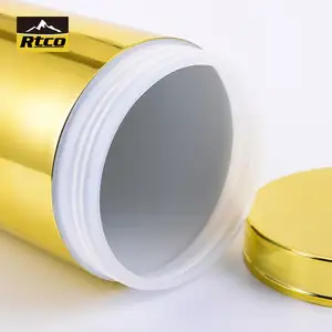 RTCO customized Gold hdpe 40oz plastic pill canister bottles factory price