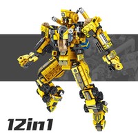 Panlos 633008 Meilleur vendeur avec 25 façons de changer de voiture pour enfants véhicules de construction jouets blocs de construction