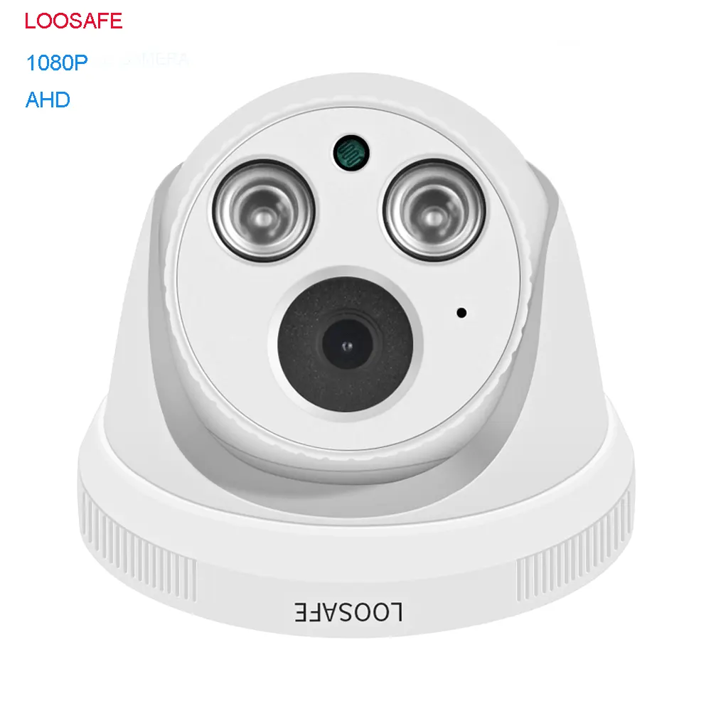 Loosafe 2Mp Ahd Camera Ip Dome Camera Ir Indoor 4Pcs Array Mini Camera Hd 1080P Home Video Surveillance