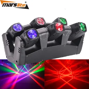 Dj Profesional Pernikahan Club 6X10W RGBW 4-In-1 Moving Head Beam LED Spider Light