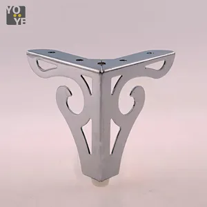 Patas metálicas para muebles de oficina patas para mesa taza de té gabinete con muebles de aluminio sofá patas cónicas sofá aluminio