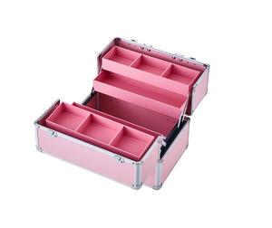High Quality Aluminum <strong>Makeup</strong> Cosmetic Train Case Cosmetic Storage <strong>Box</strong> Professional <strong>Makeup</strong> Boxes - Product Image 4