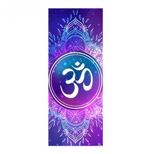 Mandala Kayma Önleyici Özel Baskılı Egzersiz Mikrofiber Yoga Mat 1/2/<span class=keywords><strong>3</strong></span>/4 / 5mm - Product Image 1