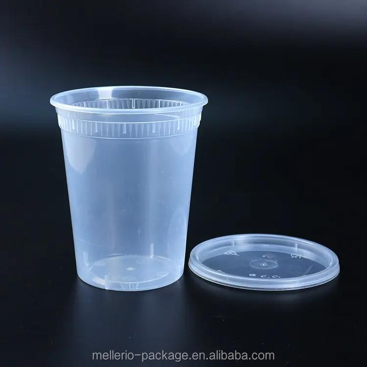 使い捨てカップ32オンスプラスチック電子レンジスープ