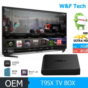 2016 أحدث tv box customzid kodi الخيار t95x مربع مع شهادة ce