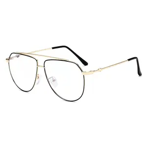Kacamata Anti Sinar Biru Aviasi, Kacamata Model Baru untuk Penerbangan, Lensa Bening, Kacamata Anti Sinar Biru