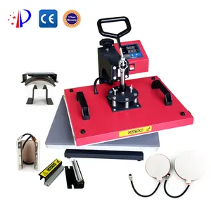 Heiß press maschine Guangzhou 5 in 1 T-Shirt Druck/2 Größe Silikon heizung für Platte