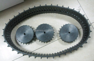 Nuovo disegno di cingoli in gomma per Rasaerba, robot, scale di arrampicata sedia a rotelle, motoslitta con corona, puleggia disponibile - Product Image 3