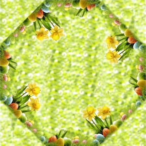 अनुकूलित अंडे डिजाइन ईस्टर पदोन्नति पॉलिएस्टर से बना बुना कपड़े के लिए मुद्रित Tablecloths - Product Image 4