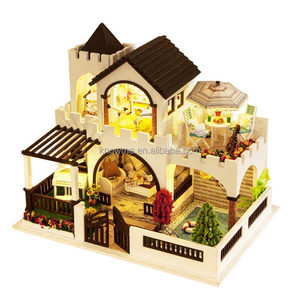 <span class=keywords><strong>Feliz</strong></span> Año Nuevo 2018 niños juguetes educativos de madera DIY casa de muñecas regalos de cumpleaños para los niños - Product Image 2