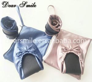 <span class=keywords><strong>Ballerine</strong></span> da Donna per Danza e Club <span class=keywords><strong>con</strong></span> <span class=keywords><strong>Cinturino</strong></span> Regolabile, Suola in Gomma e Fodera in Cotone - Design Pieghevole, Scarpe da Festa <span class=keywords><strong>con</strong></span> Suola Piatta e Borsa - Product Image 6