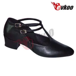 Chaussures de danse professionnelles en cuir souple pour femmes, nouvelle collection, noir