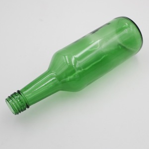 Bouteille en <span class=keywords><strong>verre</strong></span> vert sur mesure de 350 ml 375 ml avec bouchons à vis Bouteille en <span class=keywords><strong>verre</strong></span> Soju pour <span class=keywords><strong>verre</strong></span> vert Vente chaude avec couvercle - Product Image 1