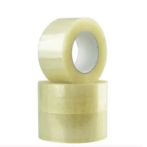 3 "110 Yard (100 Meter) Clear Bopp Tape Op 3" Roll 2 Of 2.5 Mil Dikte