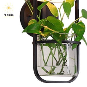 Moderno nordico 6W corpo in ferro LED <span class=keywords><strong>applique</strong></span> da parete stile semplice staffa in vetro piante verdi decorazione casa ufficio applicazione interna - Product Image 4