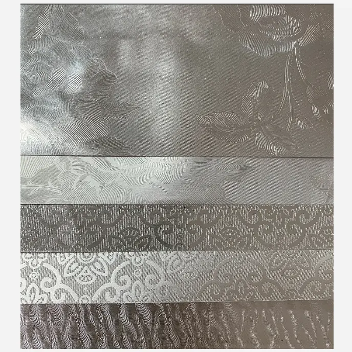 factory box wrapping paper silver embossed metallic paper