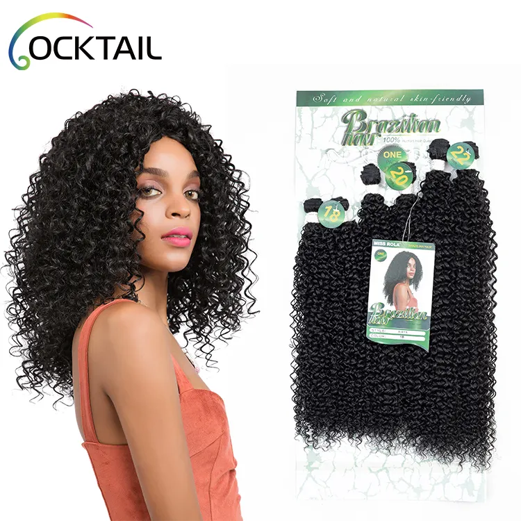 african soft synthetic afro kinky curly hair extension weave synthetic hair vendors, synthetic japanese fiber hair bulk