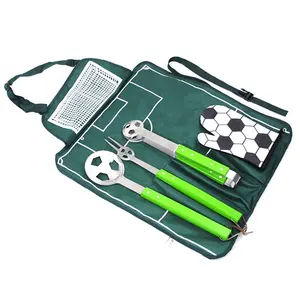 BQ-0007 4 peça futebol BBQ Grill Tool Set