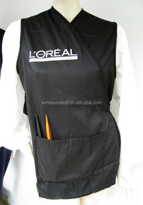 Chaqueta de Salón de Poliéster Negra L'Oreal, Chaleco de Peluquería - Product Image 2