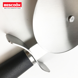 Vendita calda utensili per barbecue <span class=keywords><strong>Set</strong></span> di utensili per <span class=keywords><strong>Pizza</strong></span> in acciaio inossidabile 2 pezzi con manico in PP - Product Image 5