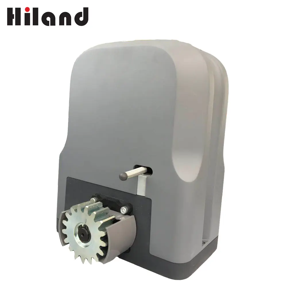 Hiland abridor de motor automático para portão, motor de deslizar automático para portão com 600kg, 280w e 220volts com controle remoto e engrenagem