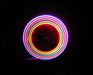 אופני פלאש LED בצור אור led אופני אופניים מכונית אופנוע הצמיגים דיברו גלגל Valve פלאש LED אור מעורר