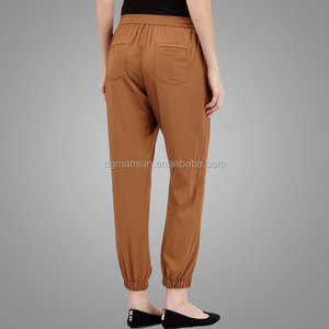 Últimas muchachas de las señoras ropa <span class=keywords><strong>formal</strong></span> elegante tencel bronceado pantalones ocasionales para las mujeres - Product Image 2