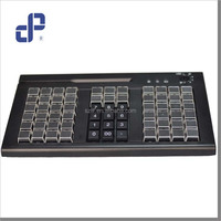 Terminal POS programable de 66 teclas con lector de tarjetas de banda magnética de 3 pistas Teclado mecánico