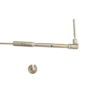 Inch Turnbuckle Hàm-Hàm Đóng Cơ Thể Thép Không Gỉ Thiết Bị Đầu Cuối Không Swageless Chủ Đề Gỗ - Product Image 3