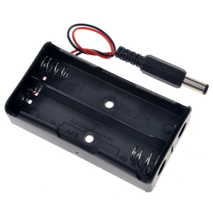 2x 18650 <strong>Battery</strong> Holder <strong>Storage</strong> Box <strong>Case</strong> With DC 5.5x2.1mm Power Plug 2 Slot <strong>Batteries</strong> Container - Product Image 2