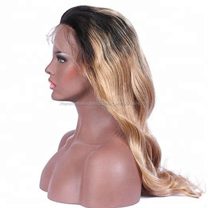 150% Densité de <span class=keywords><strong>Cheveux</strong></span> Humains Avant de Lacet Perruques Pour Les Femmes Noires <span class=keywords><strong>Ombre</strong></span> 1b/27 Blonde Couleur Brésiliens - Product Image 2