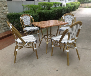 Cheap <strong>Bamboo</strong> <strong>Furniture</strong> , Rattan Wicker Cafe Table Chairs - Product Image 1