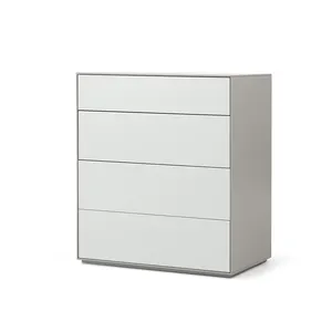<span class=keywords><strong>Cajonera</strong></span> MDF barato alto brillo blanco <span class=keywords><strong>4</strong></span> <span class=keywords><strong>cajones</strong></span> muebles de madera muebles de sala de estar moderno gabinete de madera de China 3 años - Product Image 1