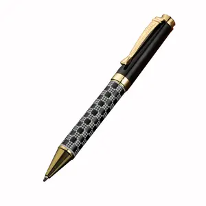 Фирменный подарок, кадриль, металлический корпус, клетчатая шариковая ручка, персонализированная сетчатая линия, ручки Jinhao