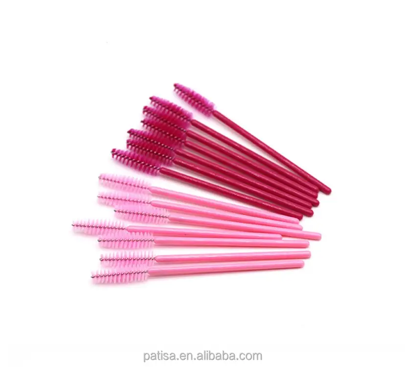 Makeup Tool 50Pcs Disposable Eyelash Makeup Brushes Cosmetic Mascara Brush Wands Applicator