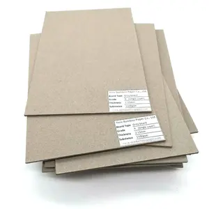 Venda quente papel de cartão prensado 1500 gsm placa cinza