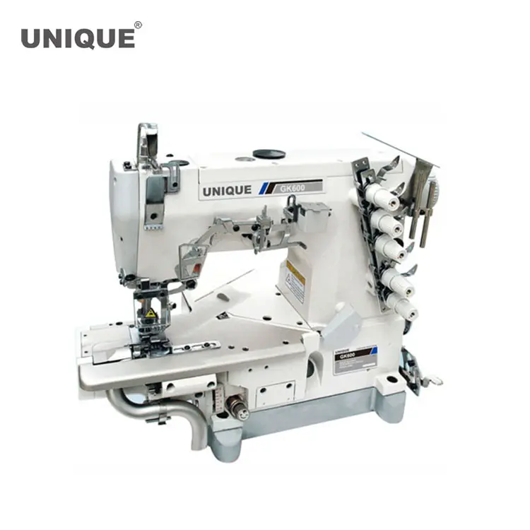 Cilinder-bed pegasus GK664-35BB t-shirt cover stitch deksteek interlock naaimachine met cutter